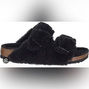 Birkenstock Arizona Big Buckle Teddy River Shearling Sandals